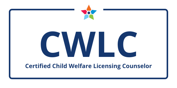 Certified Child Welfare Licensing Counselor badge