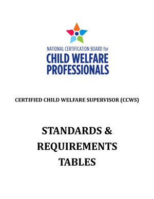 NCBCWP CCWS Program-Standards and Requirements